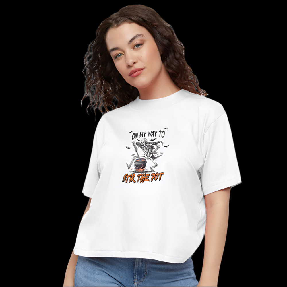 Women's Boxy Tee - white