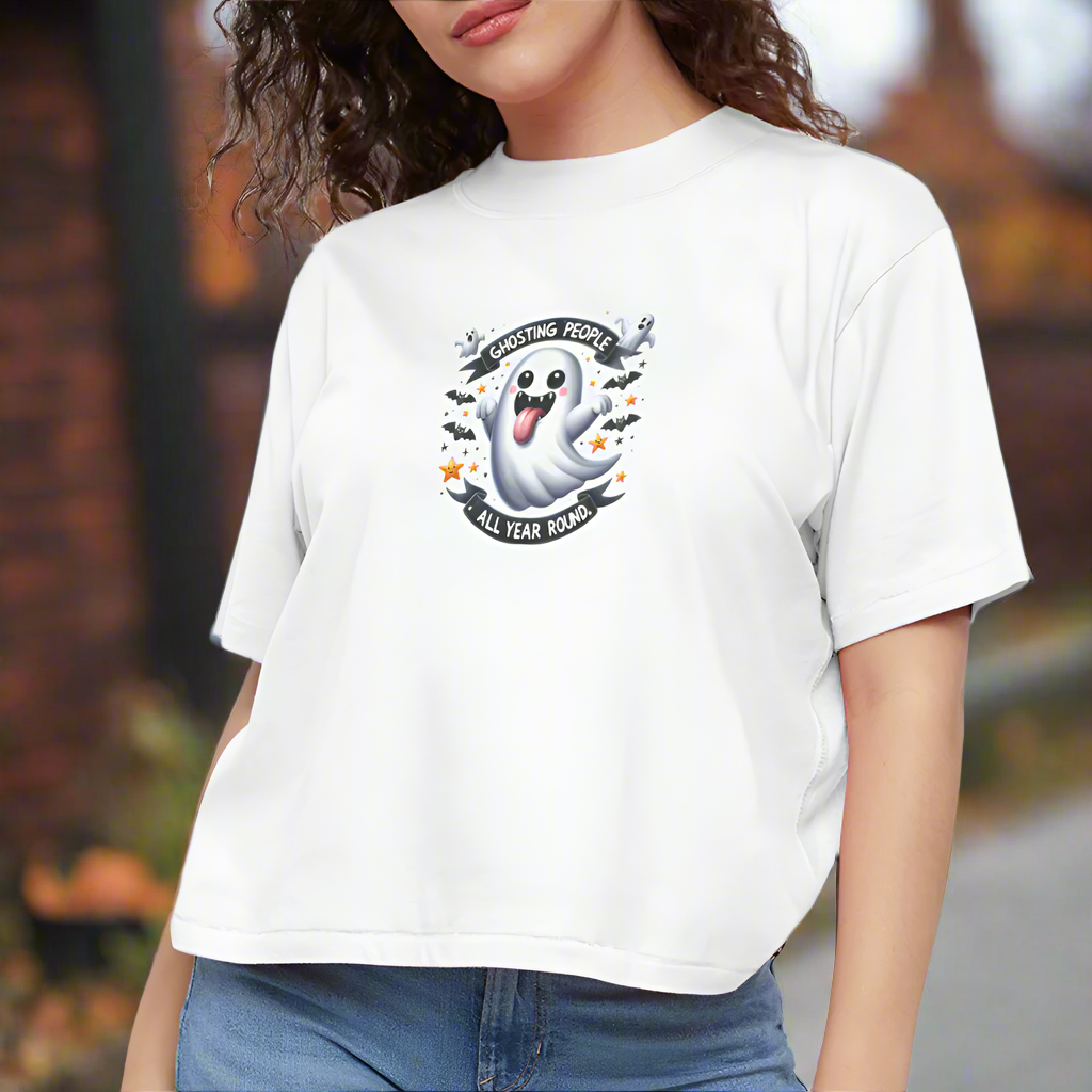 Women's Boxy Tee - white